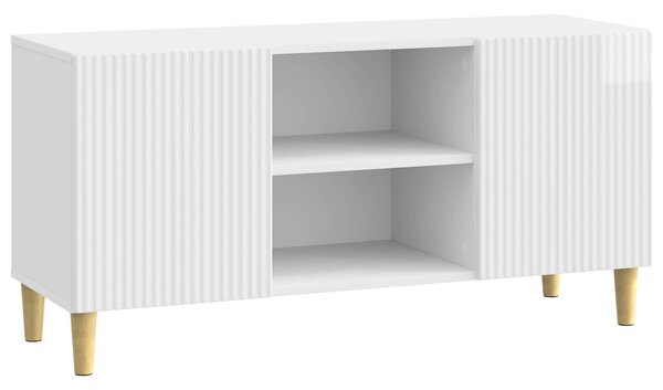 VidaXL TV szekrény Magasfényű Fehér 102 x 34,5 x 50 cm Szerelt Fa