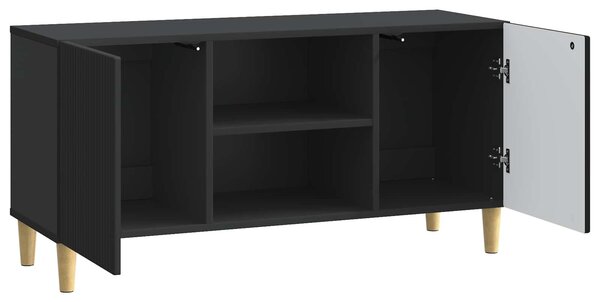 VidaXL TV szekrény Fekete 102 x 34,5 x 50 cm Szerelt Fa