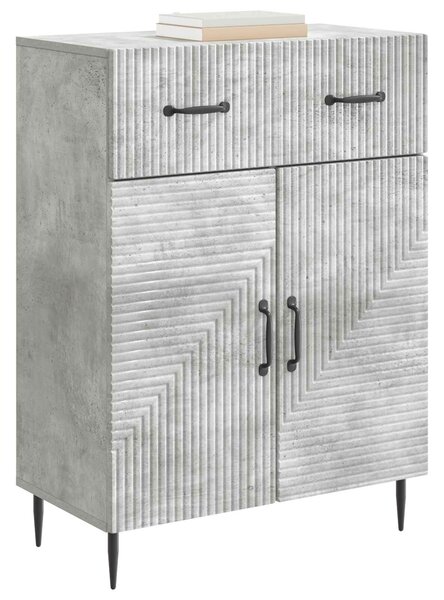 VidaXL Széf Betonszürke 66 x 34,5 x 89,5 cm Szerelt Fa