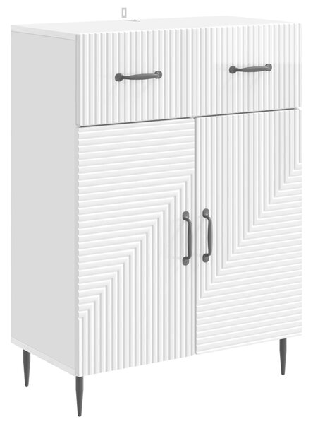 VidaXL Széf Magasfényű Fehér 66 x 34,5 x 89,5 cm Szerelt Fa