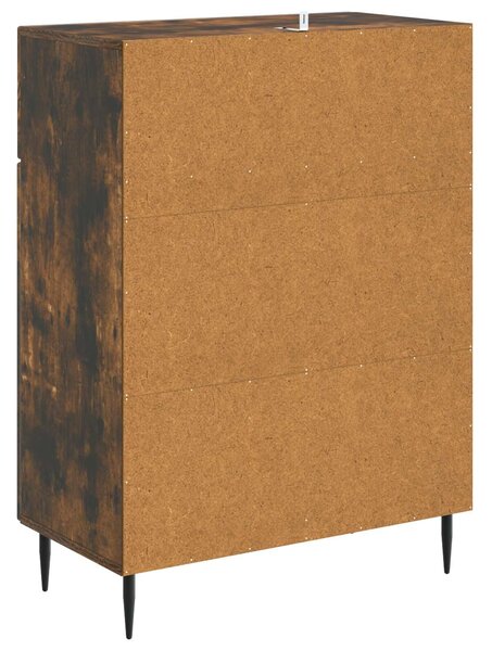 VidaXL Széf Füstös Tölgy 66 x 34,5 x 89,5 cm Szerelt Fa