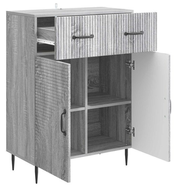 VidaXL Széf Szürke Sonoma 66 x 34,5 x 89,5 cm Szerelt Fa