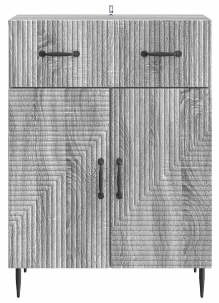 VidaXL Széf Szürke Sonoma 66 x 34,5 x 89,5 cm Szerelt Fa