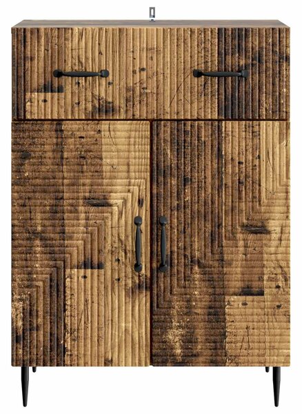 VidaXL Széf Antik Fa 66 x 34,5 x 89,5 cm Szerelt Fa