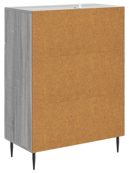 VidaXL Széf Szürke Sonoma 66 x 34,5 x 89,5 cm Szerelt Fa