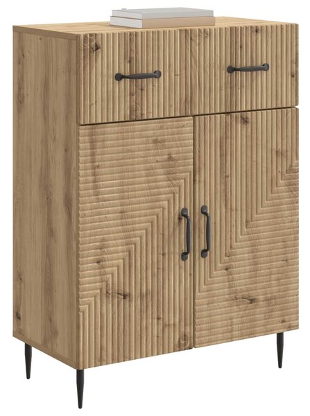 VidaXL Széf Kézműves Tölgy 66 x 34,5 x 89,5 cm Szerelt Fa