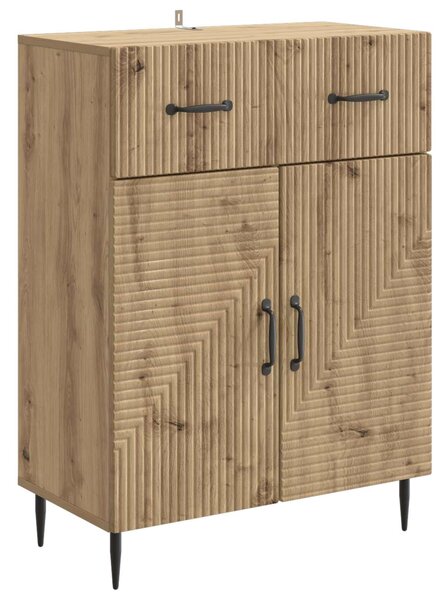 VidaXL Széf Kézműves Tölgy 66 x 34,5 x 89,5 cm Szerelt Fa