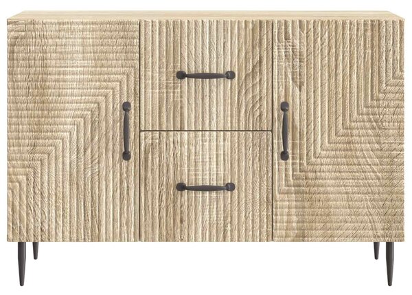VidaXL Széf fiókkal Sonoma Tölgy 89 x 34,5 x 60 cm Szerelt Fa