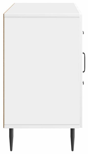 VidaXL Széf fiókkal Magasfényű Fehér 89 x 34,5 x 60 cm Szerelt Fa