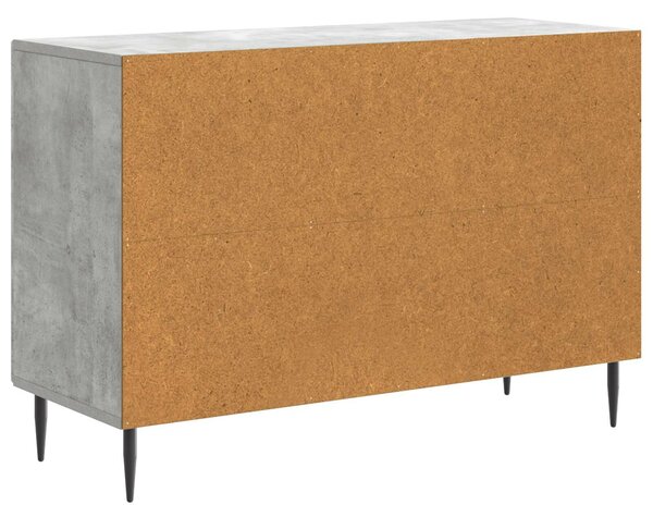 VidaXL Széf fiókkal Betonszürke 89 x 34,5 x 60 cm Szerelt Fa