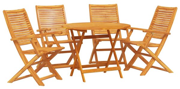 Kert étkező szett 5 pcs Barna Tömör Akácfa