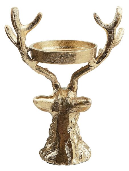 OH MY DEER gyertyatartó, arany 21cm