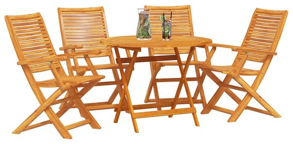 Kert étkező szett 5 pcs Barna Tömör Akácfa