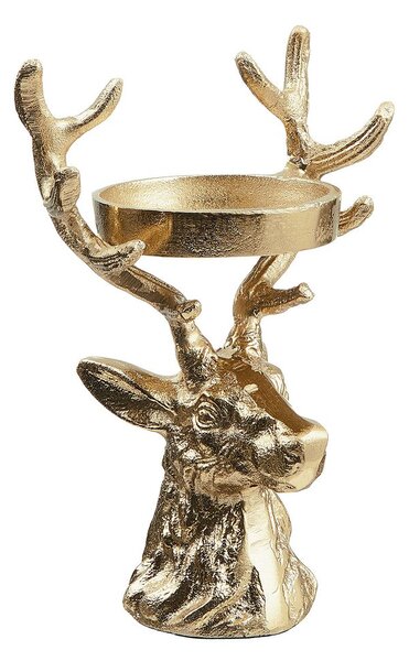 OH MY DEER gyertyatartó, arany 21cm