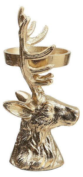 OH MY DEER gyertyatartó, arany 21cm