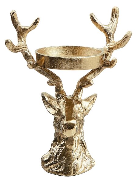 OH MY DEER gyertyatartó, arany 21cm