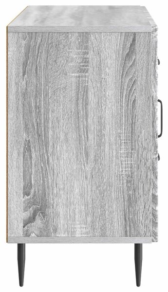 VidaXL Széf fiókkal Szürke Sonoma 89 x 34,5 x 60 cm Szerelt Fa