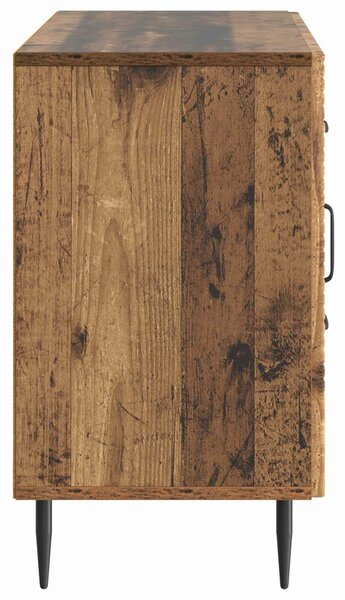 VidaXL Széf fiókkal Antik Fa 89 x 34,5 x 60 cm Szerelt Fa