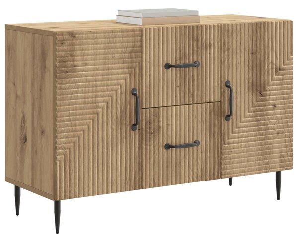 VidaXL Széf Kézműves Tölgy 89 x 34,5 x 60 cm Szerelt Fa