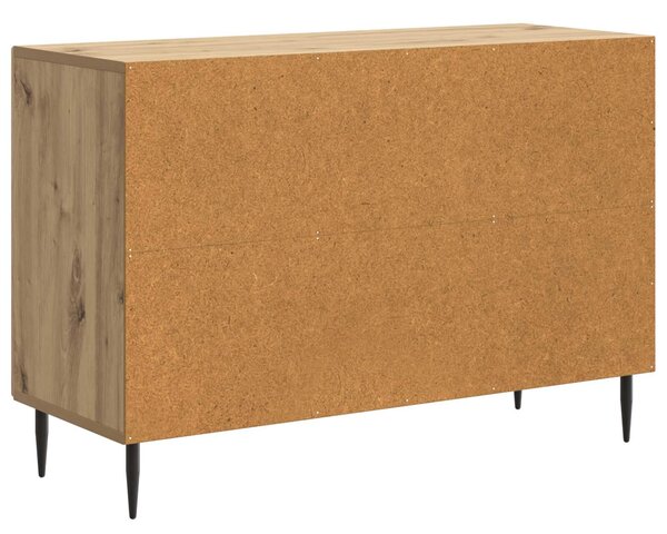 VidaXL Széf Kézműves Tölgy 89 x 34,5 x 60 cm Szerelt Fa