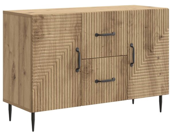 VidaXL Széf Kézműves Tölgy 89 x 34,5 x 60 cm Szerelt Fa