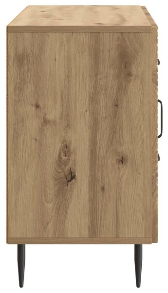 VidaXL Széf Kézműves Tölgy 89 x 34,5 x 60 cm Szerelt Fa