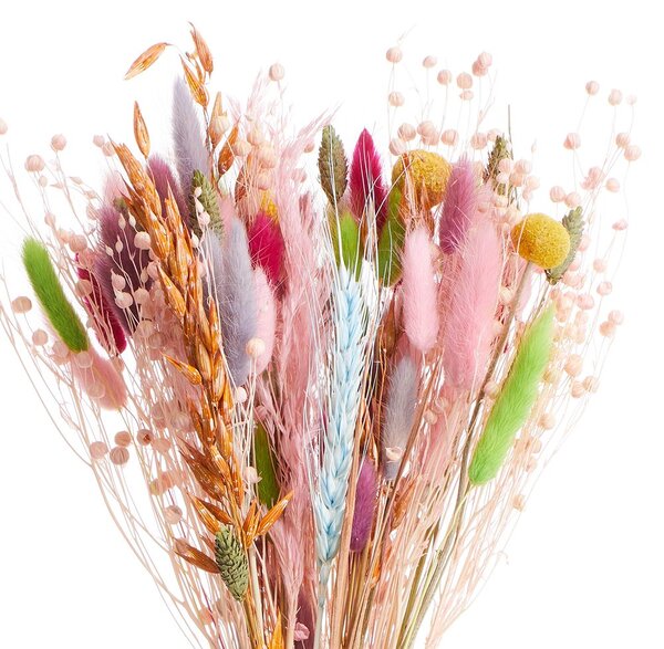FLOWER MARKET szárított virágcsokor, színes 38 cm