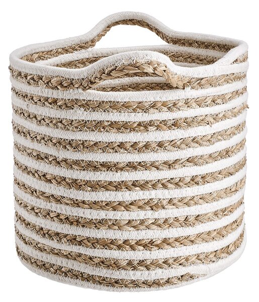 COTTON BRAID kosár csíkos, Ø 26cm