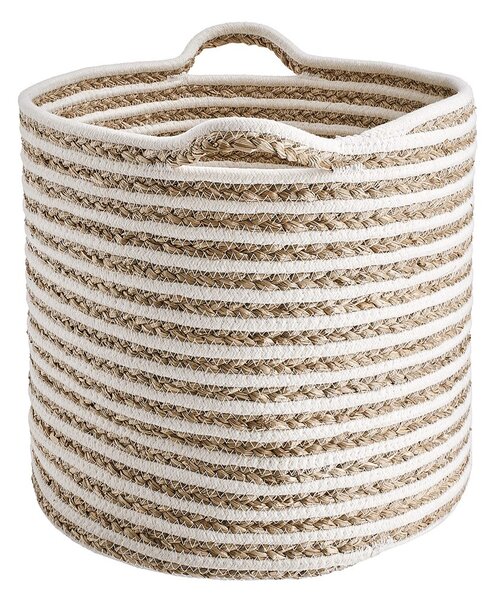 COTTON BRAID kosár csíkos, Ø 35cm