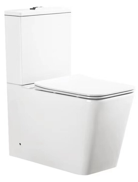 Eros ES QUADRO monoblokk WC - perem nélküli - WC ülőkével komplett