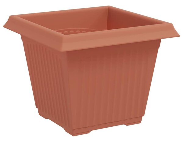 VidaXL Növénycserép 24 pcs Tégla Vörös 33 x 33 x 26 cm Műanyag