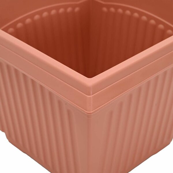VidaXL Növénycserép 24 pcs Tégla Vörös 38 x 38 x 30 cm Műanyag