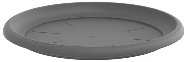 VidaXL Növénycserép 24 pcs Fekete Ø 39 x 32 cm Műanyag