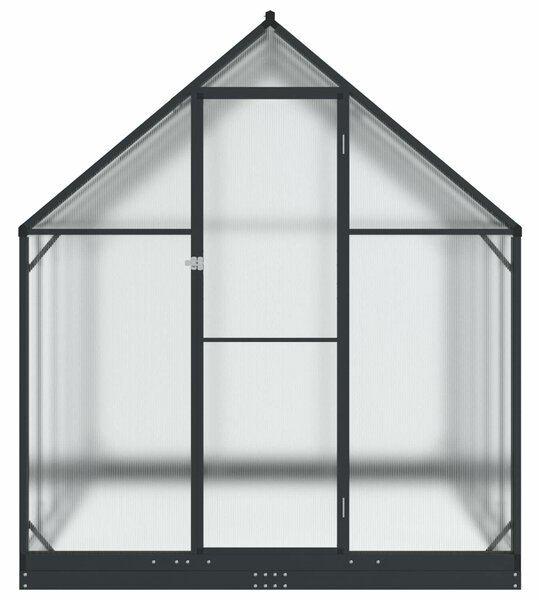 VidaXL Kerti Üvegház ajtóval Antracitszürke 183,5 x 303,5 x 207 cm