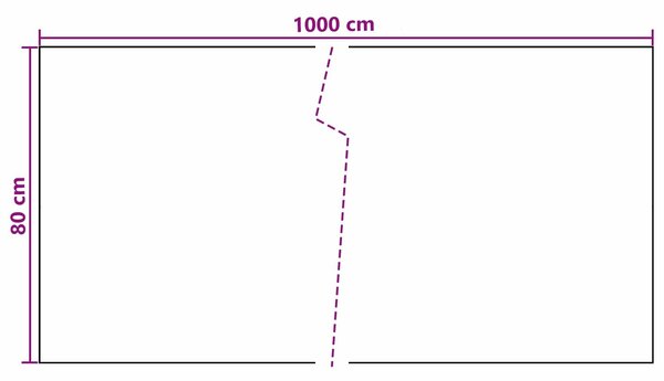 VidaXL Erkély Szúnyogháló Sötétszürke 1000 x 80 cm polirattan