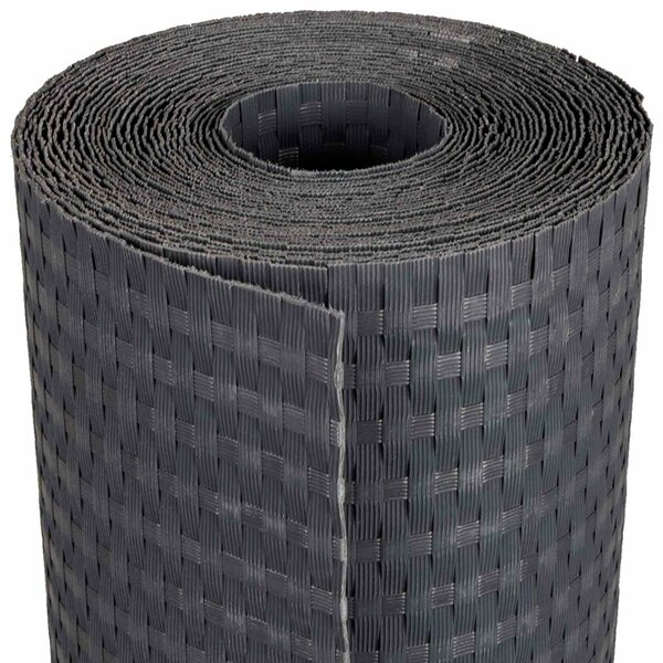 VidaXL Erkély Szúnyogháló Sötétszürke 1000 x 80 cm polirattan