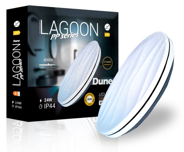 Lagoon Dune 24 W-os ø390 mm kerek natúr fehér mennyezeti lámpa IP44-es védettségű