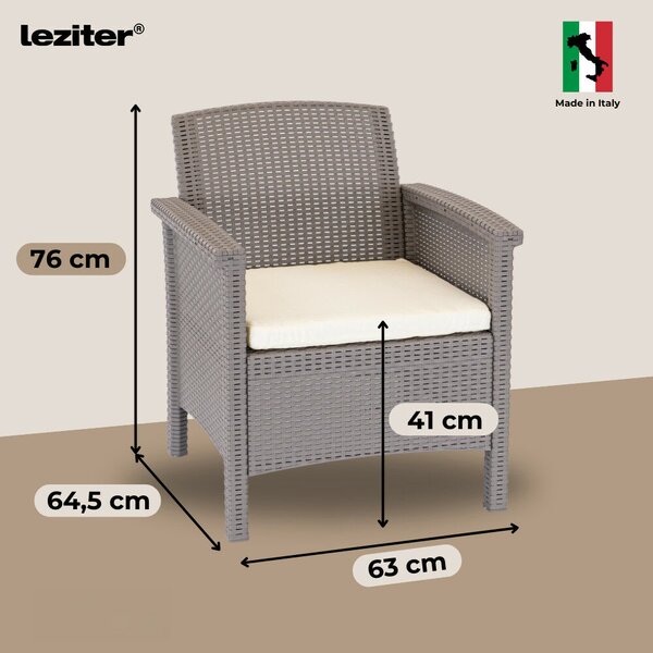 Leziter Venus Large 8 személyes kerti bútor garnitúra cappuccino