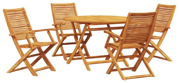 Kert étkező szett 5 pcs Barna Tömör Akácfa