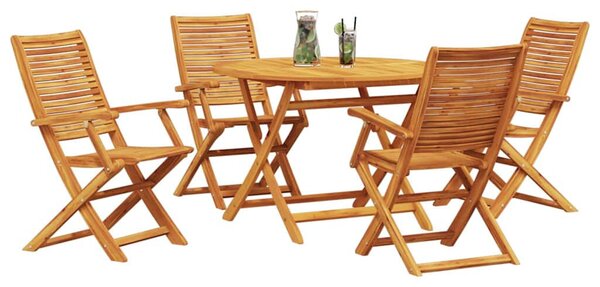 Kert étkező szett 5 pcs Barna Tömör Akácfa