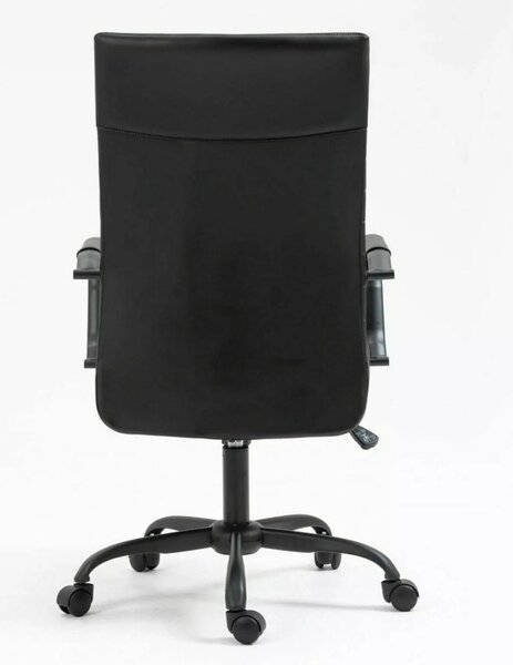 Q-306 Ergonomikus Műbőr Forgószék Fekete TILT