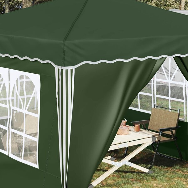 VidaXL Parti sátor 288 x 288 x 245 cm Zöld Oxford Szövet