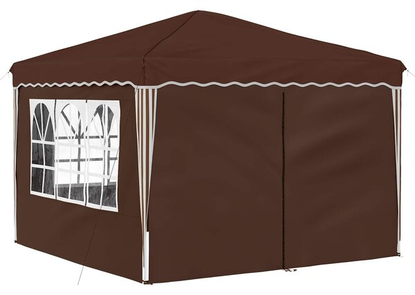 VidaXL Parti sátor 288 x 288 x 245 cm Barna Oxford Szövet