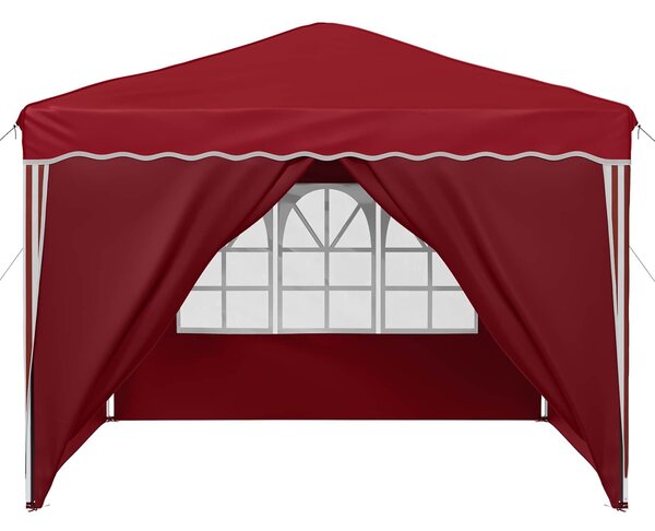VidaXL Parti sátor 288 x 288 x 245 cm Burgundi Oxford Szövet