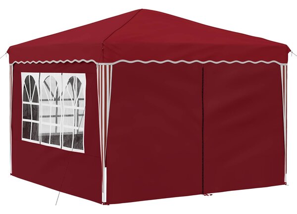 VidaXL Parti sátor 288 x 288 x 245 cm Burgundi Oxford Szövet