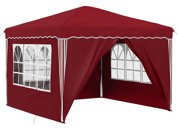 VidaXL Parti sátor 288 x 288 x 245 cm Burgundi Oxford Szövet