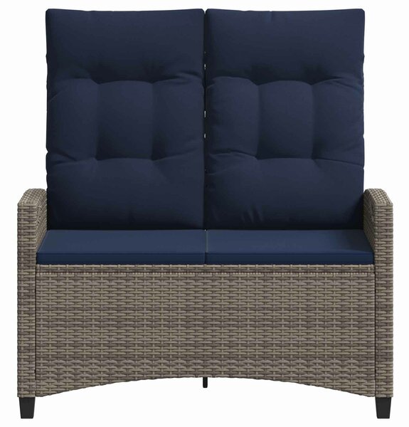 VidaXL Kerti pad párnával 105 x 60 x 112 cm acél