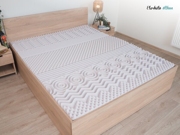 Hab matrac DELUXE 90 x 200 cm Matracvédő: Matracvédő nélkül