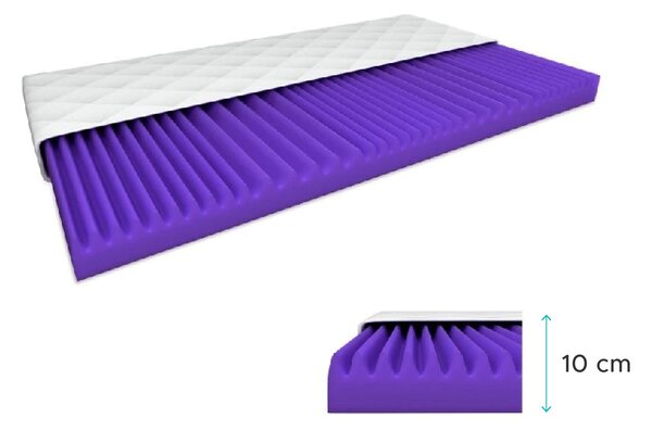 Hab matrac DELUXE 90 x 200 cm Matracvédő: Matracvédő nélkül