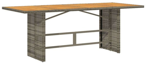 VidaXL Kerti Étkezőgarnitúra - Polyrattan - 7 részes - Szürke
